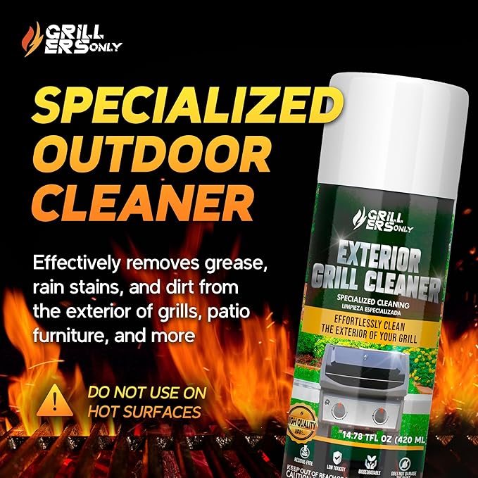 2 Pack Stainless Steel Cleaner 14.78 oz | Cleaning Spray Grill Cleaner for Outdoor Grill Grilling Accessories BBQ Outdoor Kitchen