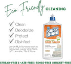Quick Shine Disinfectant Floor Cleaner 27oz | Hospital Level Disinfectant Kills 99.9% Germs & Bacteria | Cleans w/Power of Hydrogen Peroxide & No Harsh Chemicals | Streak Free & Zero Residue