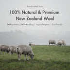 Premium Wool Dryer Balls, Set of 6 XL 100% New Zealand Wool, Natural Fabric Softener, Reusable, Anti Static, Reduces Drying Time, Wrinkles, Pet Hair, Lint