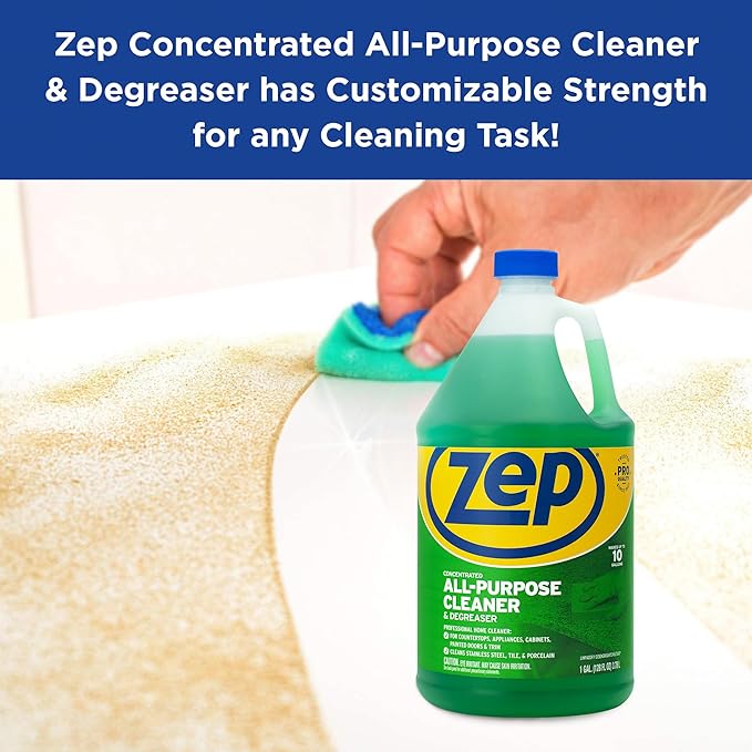 Zep All-Purpose Cleaner and Degreaser 128 oz ZU0567128 (Pack of 2) Cleans Almost Any Surface