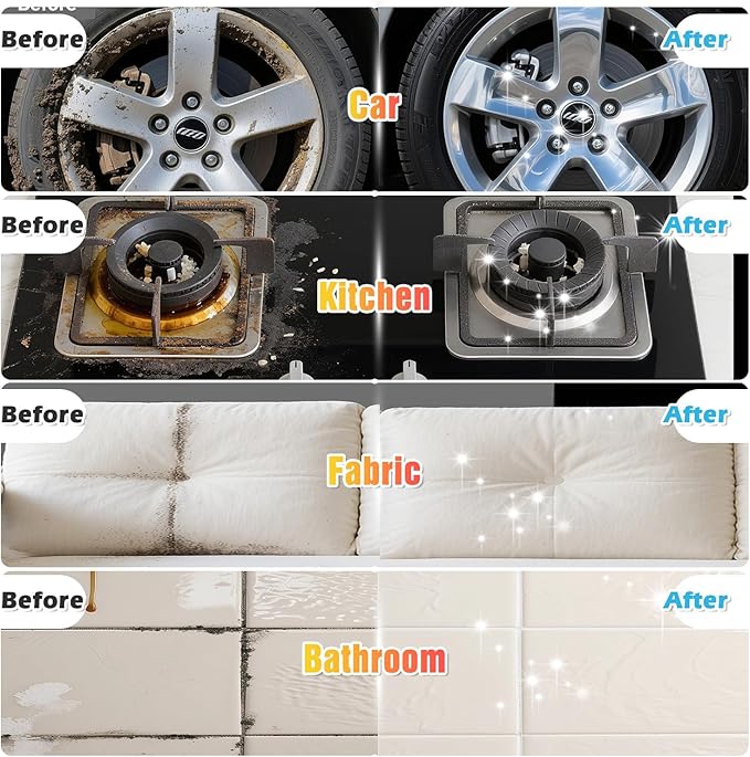 Steam Cleaner, 4 Bar High Pressure Steamer with 6-Level Adjustable, 15s Heat-Up, 42.7oz Large Tank, 7ft Extended Hose, 18 pcs Accessories, Portable Steam Cleaner for Home, Car, Tile, Grout, Grease