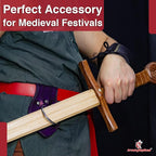 Armory Replicas - Genuine Rawhide Leather Universal Axe Frog - Medieval Hand Crafted O-Ring Funcitonal Outdoor Costume LARP Weapon Holder