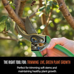 Scotts 2-Piece Pruning Shears Set – Includes 8 in. Bypass Pruner for Live Plants and 8 in. Anvil Pruner for Dry Stems – Sharp Carbon Steel Blades and Comfort Grip Handles for Garden and Yard Use