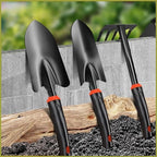 Garden Tool Set, Includes 1/8-inch Mesh Gardening Sifter, Trowel, Transplanter, and Cultivator for Outdoor Gardening, Ergonomic Yard Tool Kit