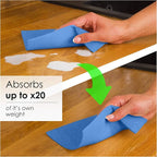 SUPERSCANDI 6 Pack Swedish Dishcloths for Kitchen - 100% Biodegradable & Compostable Reusable Paper Towels Washable, Food-Safe & Without Plastic - Dish Rags Suitable for Any Surface, Blue