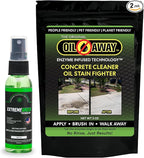 Oil Stain Fighter Starter Kit with Pretreat Solution for Maximum Results | 2 oz. Pretreat Spray + 5 oz. Enzyme Powder | No Rinse Safe Concrete Cleaning Duo for Driveways and Patios | Starter Size