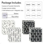 Swedish Dishcloths for Kitchen, 8 Pack Flower Reusable Paper Towels Washable, Non-Scratch Swedish Kitchen Towels, Super Absorbent Cellulose Dish Cloths, Eco Friendly