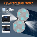 FRUITEAM Automatic Window Cleaning Robot, Window Cleaner Robot with App & Remote Control, Dual Water Spray for Inside/Outside Frame Glass Cleaning, Triple Safety System, Smart Path Detection