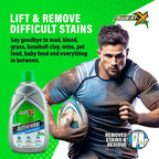 Sweat X Original Activewear Laundry Detergent – Remove the Worst Odors & Toughest Stains – High Performance Sports Wash for Training Gear & All Fabric Types – 45 Loads/Bottle – 4 Pack
