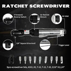 71-Piece Air Tool Kit, 1/2" Impact Wrench, 150mm Hammer, 1/4" Die Grinder, Ratchet Wrench, Air Compressor Tools with Full Accessories for Mechanics