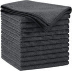 AIDEA Microfiber Cleaning Cloth Grey 12PK, Microfiber Towels for Cars, Premium Car Cloths, Dusting Cloth Lint Free Cleaning Rags for SUVs, House, Kitchen, Window, Workshops,11.5×11.5"