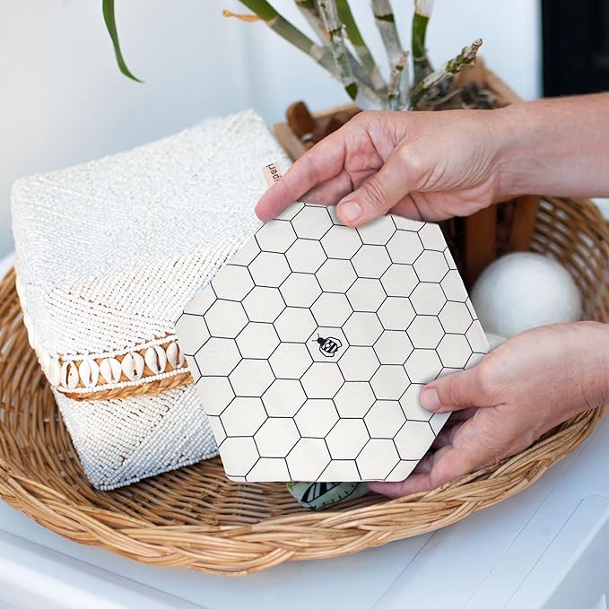 SuperBee Laundry Kit - Eco Laundry travel kit - Chemical Free Sensitive Skin Laundry - Laundry alternative 300 loads - 3 Wool Dryer Balls - Natural Fabric Softener - Cotton mesh laundry bags set