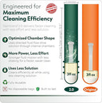 Hygenix StemClenz Reusable Cleaning System Bundle with Hytek Caps | Shake-to-Clean for Small Glass, Tubes & Accessories (Green)
