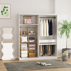 C&AHOME Wire Cube Storage, 9 - Cube Organizer Metal C Grids, Modular Shelves Units, Closet Organizer, Ideal for Home, Office, Living Room, 36.6”L x 12.4”W x 48.4”H, Brown UWCS3009R