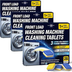 Washing Machine Cleaner Tablets 84 Pack for HE Front Load - Eco Friendly Washer Cleaning Tablets Formula - Pets Hair & Smell Solution - Septic Safe Descale Deodorize Protect - 1 Plus Year Supply