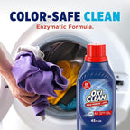 OxiClean Max Force Advanced Stain Remover Liquid, Color-Safe, Bleach-Free Kids and Baby Essential, Use with Detergent to Remove Messy Stains like Berries, Juice, Mud, Grass, 45 Fl Oz