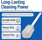 SPARTA 367600TC02 Plastic Household Dish Brush, Dish Brush, Dish Scrub Brush With Lightweight Or Break Resistant? For Cleaning, 11 Inches, White