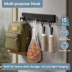 Magnetic Cup Holder for Fridge for 20/30/40 oz Stanley Tumblers Water Bottle Storage Holders & Lid Hook Organizers (3 Cups, 5 Hooks)
