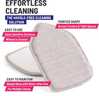 Replacement Microfiber Pad for Moku Home Extendable Tub Tile Shower Scrubber for Cleaning Non-Scratch (2X Microfiber Pads Gray)