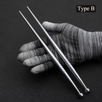 Bonsai tools 200 / 240 Mm Straight Bonsai Root Hook Made By Aviation Aluminum Alloy (Type B (240Mm))