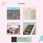 Uproot Cleaner Xtra Pet Hair Removal Tool: Reusable Carpet Rake with Telescopic 60" Handle - As Powerful as Uproot Cleaner Pro Pet Hair Remover, but Made for Carpets, Curtains - Don't Bend Don't Kneel