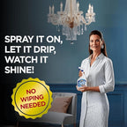 Sparkle Plenty Chandelier Cleaner Drip Dry Spray No Wipe - Dust Remover & Streak Free Glass Cleaner Spray for Chandeliers Crystals & Window Screen Surface - All Purpose Cleaning Supplies (32 oz)