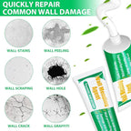 Drywall Repair Kit - Large Hole Patch, Wall Mending Agent with Scraper - Easy to Fill Holes for Home Wall, Plaster Dent Repair - 2 Pcs