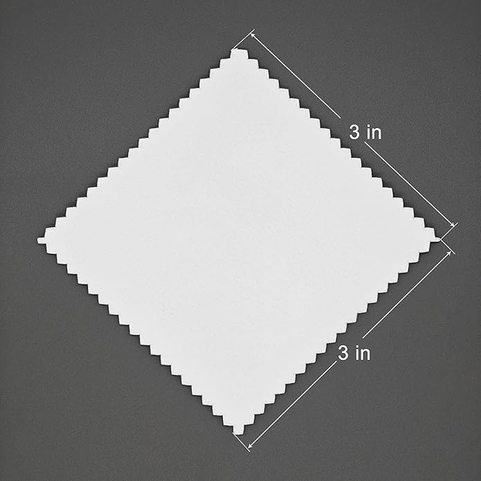 50pcs Jewelry Cleaning Cloth Polishing Cloth for Sterling Silver Gold Platinum Small Polish Cloth (3" x 3")