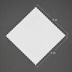 50pcs Jewelry Cleaning Cloth Polishing Cloth for Sterling Silver Gold Platinum Small Polish Cloth (3" x 3")
