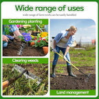 2025 Iron Weeding Rake 2.0,Iron Rake for Gardening and Weedings, Heavy Duty Gardening Hand Weed Puller Tools,Carbon Steel Hand Weeding Rakes for Lawn Care, 8-Teeth Weeding Tool for Yard