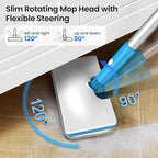 Z7 Steam Mop for Floor Cleaning, 13-in-1 Handheld Steam Cleaner for Home Tile Grout Hardwood Laminate Furniture Couch Clothes Carpet, Multi-Purpose Floor Steamer Machine, Corded (Blue)