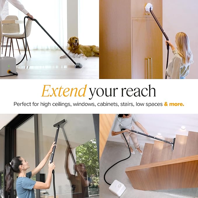 Dupray Neat Single Extension Tube for Steam Cleaner (Accessory Part) – Extended Reach for Hard-to-Access Areas