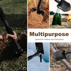 Folding Camping Shovel, Carbon Steel Multi-Tool Survival Shovel for Outdoor, Emergency, Hiking, Car Off-Road (2-Pack)