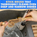 5 Pcs Bamboo Dish Brush Set – Wooden Dish Brush with Ergonomic Handle for Scrubbing Pots and Pans – Durable, Scratch-Free Bristles for Effective Dishwashing & Easy Grip for Comfortable Use