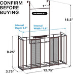 Simple Houseware Over Cabinet Door Organizer, Mesh Bronze