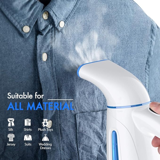 OGHom Steamer for Clothes, Handheld Clothing Steamer for Garment, 240ml Portable Travel Steam Iron (Only for 120V)