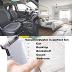 GajetNest Handheld Mini Portable Compact Car Vacuum Cleaner & Blower 2-in-1 with HEPA Filter, Lightweight Design, 25-Minute Running Time, Cordless Rechargeable Crevice Tool - 9000 PA Suction