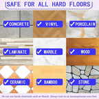 Hard Floor Cleaner Compatible with OCedar PACSS | Fresh Lemon Flavor 20 Count （1 Pack）| Made from Natural Ingredients | Safe For Use On Variety Of Floors | For Use With All Mop Buckets (Lemon)