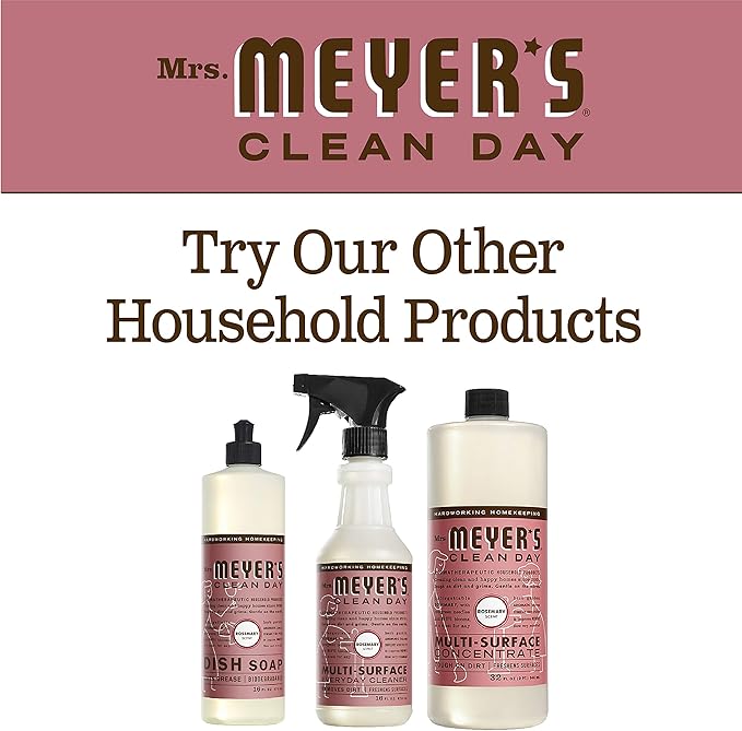 MRS. MEYER'S CLEAN DAY Liquid Dish Soap, Biodegradable Formula, Rosemary, 16 fl. oz