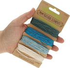The Beadsmith 100% Hemp Cord – Aqua Colors – 1mm, 30 Foot Spool, 20LB Test Strength – Twine for Jewelry Making, Macrame, Paper Crafts, Gardening, Scrapbooking, Home Décor, DIY String Art & More