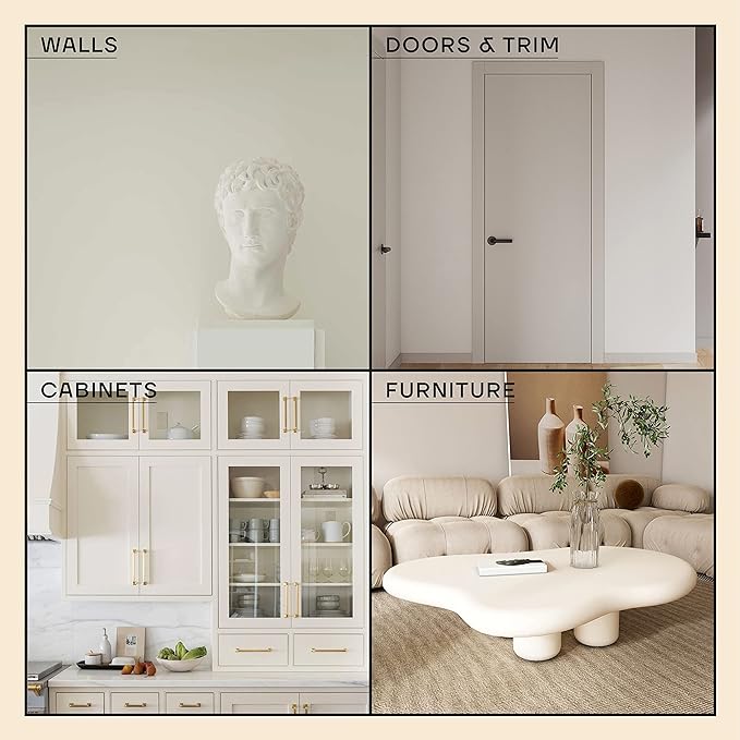 soto Off-White Paint Touch Up, Multi-Surface, Matte Finish (No. 12 Tempera) — 10 Milliliters of Scratch Repair for Furniture, Walls, Cabinets, Trim, Doors, Indoor/Outdoor