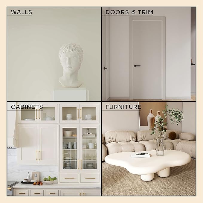 soto Off-White Paint Touch Up, Multi-Surface, Matte Finish (No. 12 Tempera) - 1.5 Ounces/45 Milliliters of Scratch Repair for Furniture, Walls, Cabinets, Trim, Doors, Indoor/Outdoor