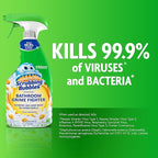Scrubbing Bubbles Bathroom and Shower Cleaner Disinfectant Spray, Foaming Action Bathroom Grime Fighter, Petal Paradise Scent, 32oz
