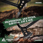 Freelander Tactical Axe 2 Pack, Sharp Tomahawk with Sheath, Portable Tomahawk with Clip and Bottle Opener, Durable Survival Hatchet for Emergency, Hiking and Camping (Multi-Functional Camping Axe)