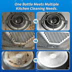 2Pcs Spray Splash Cleaner, New Multi-Purpose Handheld Degreaser for Kitchen, Powerful Splash Spray Oven Cleaner, Upgraded Cleaning Spray for Home, Convenient Grime Remover Sprays with Towel+Sponge