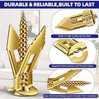 No-Drill Drywall Anchors Kit, Heavy Duty - 90 Pcs (0.47x1.18in) Zinc Plated Steel, 45 Anchors + 45 Self-Tapping Screws | 2025 Upgraded for Easy Wall Mounting (Shelves, Decor, TVs)