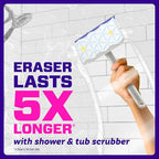 Mr. Clean Magic Eraser Sponge, Bathroom, Shower, Tub Cleaner, Soap Scum Remover, Bathroom Cleaning Supplies, Dawn Cleaning Power with Lemon Scent, Shower & Tub, 6ct