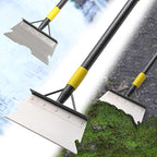 Multifunctional Flat Scraper, 88" Long Handle Manual Weeder, Heavy Duty Metal Floor Scraper Ice Chopper Snow Shovel Spade Garden Tool for Scraping, Ice Remove, Digging, Weeding, Lawn Edging