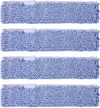 4 Pack Microfiber Window Cleaning Refill Replacement, 14" Reusable & Washable Squeegee Cloth Sleeve Compatible with MR.SIGA Window Glass Cleaning Tools Home and Office