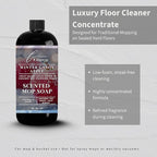 Lapew Winter Candy Apple Scented Mop Soap - Luxury Floor Cleaner Concentrate for Mopping Tile, Laminate, Vinyl & Hardwood | Streak-Free, Low-Foam | 36 oz
